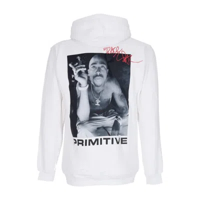 PRIMITIVE SMOKE HOOD X TUPAC WHITE MEN'S HOODIE