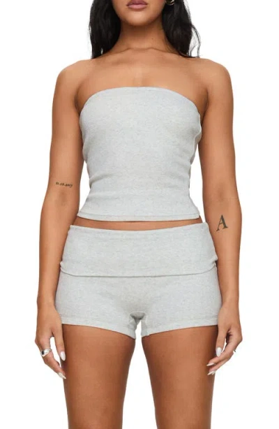 PRINCESS POLLY PRINCESS POLLY BASELINE FOLDOVER RIB STRETCH COTTON SHORTS