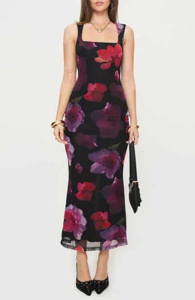 PRINCESS POLLY PRINCESS POLLY EVIANA FLORAL MESH MAXI DRESS