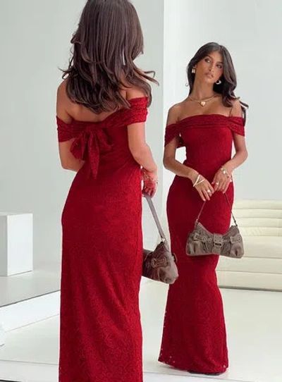 PRINCESS POLLY LOWER IMPACT ALLURED STRAPLESS MAXI DRESS