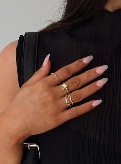 PRINCESS POLLY LOWER IMPACT CASEN RING SET