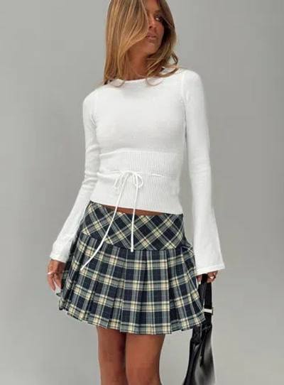 PRINCESS POLLY LOWER IMPACT CRAVING LONG SLEEVE TIE DETAIL TOP