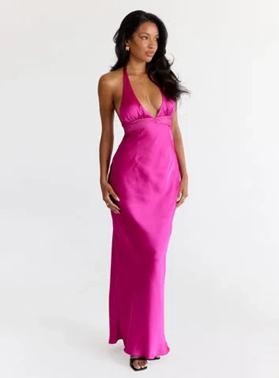 PRINCESS POLLY LOWER IMPACT ODYSSA HALTER MAXI DRESS