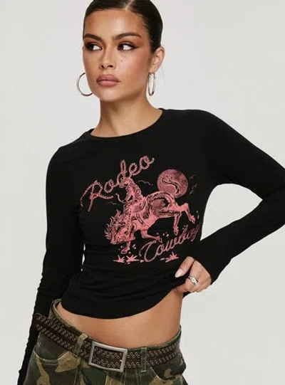 PRINCESS POLLY RODEO COWBOY LONG SLEEVE TOP