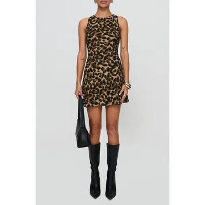 PRINCESS POLLY PRINCESS POLLY VIVRE LEOPARD SLEEVELESS MINIDRESS