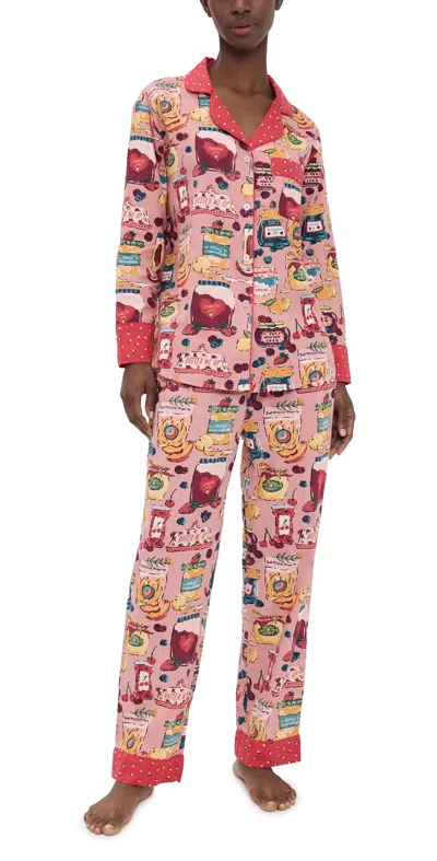 PRINTFRESH LONG SLEEVE PAJAMA SET SWEET JAMS/BERRY BLISS