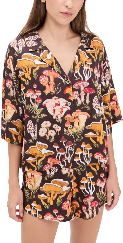 PRINTFRESH SATIN SWEET DREAMS SET MUSHROOM MEDLEY/TRUFFLE