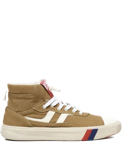 PRO-KEDS ROYAL ORBIT LACE-UP STRIPE-DETAIL SNEAKERS