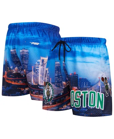 PRO STANDARD MEN'S PRO STANDARD BOSTON CELTICS CITYSCAPE SHORTS