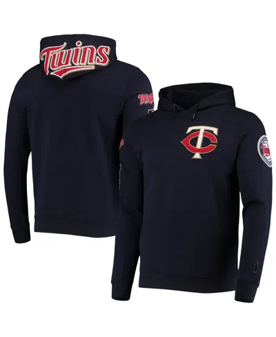 PRO STANDARD MEN'S PRO STANDARD NAVY MINNESOTA TWINS TEAM LOGO PULLOVER HOODIE