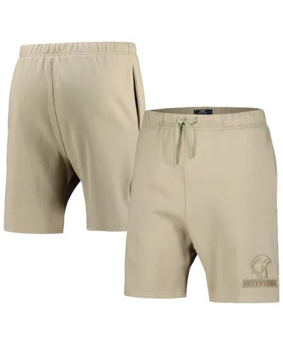 PRO STANDARD MEN'S TAN NORFOLK STATE SPARTANS NEUTRAL RELAXED SHORTS
