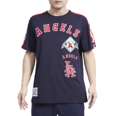 PRO STANDARD MENS PRO STANDARD ANGELS RETRO CLASSIC SJ STRIPED TEE