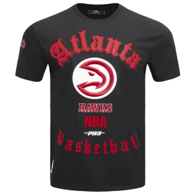 PRO STANDARD MENS PRO STANDARD HAWKS OLD ENGLISH SJ TEE