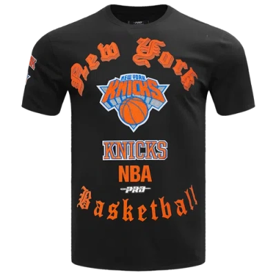 PRO STANDARD MENS PRO STANDARD KNICKS OLD ENGLISH SJ TEE