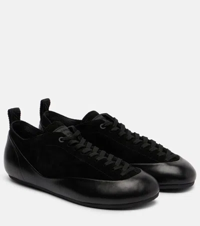 PROENZA SCHOULER ARCADIA SUEDE AND LEATHER SNEAKERS
