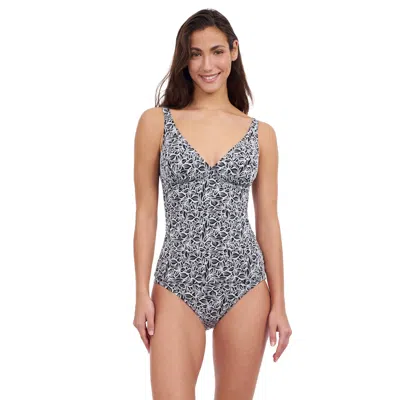 PROFILE BY GOTTEX PLUMERIA D CUP V NECK TANKINI