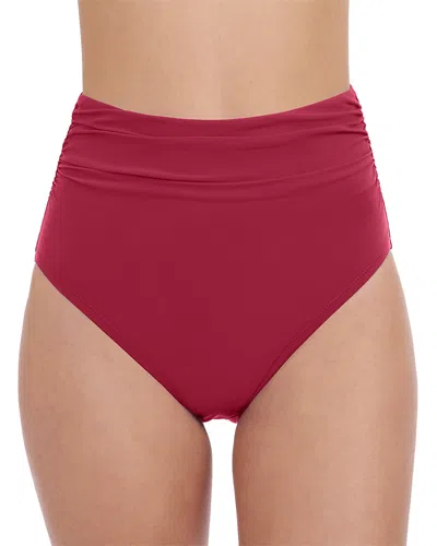 PROFILE BY GOTTEX PROFILE BY GOTTEX SHIRRED HIGH WAIST BIKINI BOTTOM