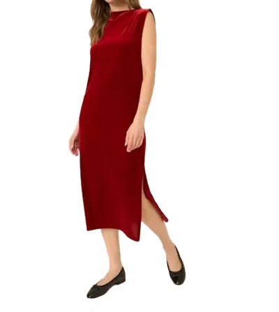 PROJECT SOCIAL T HEADING OUT DRESS IN RED CURRANT