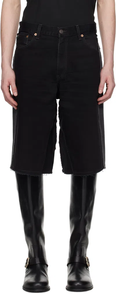 PROTOTYPES BLACK NEW DENIM SHORTS