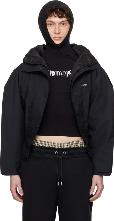 PROTOTYPES BLACK UPSIDE-DOWN JACKET