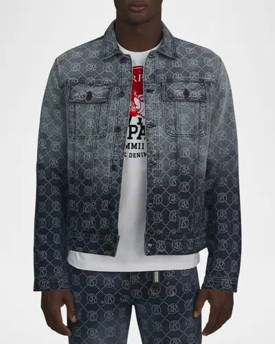 PRPS MEN'S PURGATORY MONOGRAM DENIM JACKET