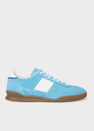 PS BY PAUL SMITH LIGHT BLUE SUEDE 'DOVER' TRAINERS
