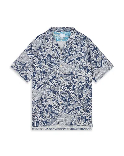 PS BY PAUL SMITH PRINTED SHORT SLEEVE CAMP SHIRT