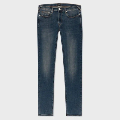 PS BY PAUL SMITH SLIM-FIT ANTIQUE-WASH 'ORGANIC REFLEX' JEANS BROWN