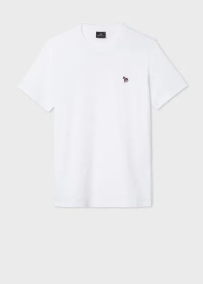 PS BY PAUL SMITH SLIM-FIT WHITE ZEBRA LOGO T-SHIRT