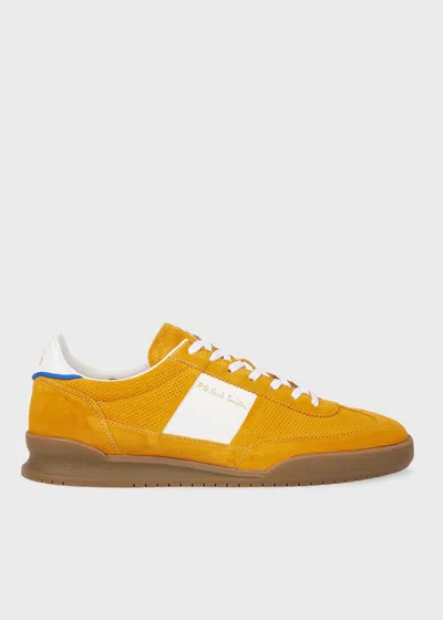 PS BY PAUL SMITH YELLOW OCHRE SUEDE 'DOVER' TRAINERS