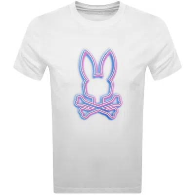 PSYCHO BUNNY PSYCHO BUNNY ANDROS GRAPHIC LOGO T SHIRT WHITE
