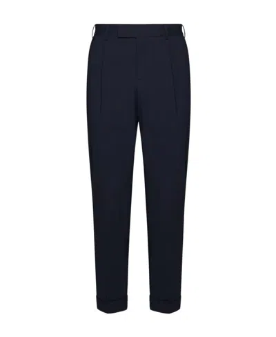 PT TORINO VIRGIN WOOL-BLEND CROPPED TROUSERS