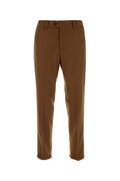 PT TORINO PT TORINO CARAMEL STRETCH WOOL PANT