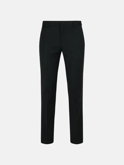 PT TORINO 'EPSILO' BLACK POLYESTER BLEND PANTS
