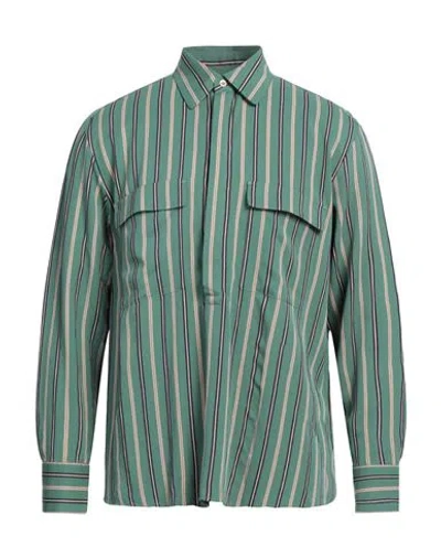 PT TORINO PT TORINO MAN SHIRT GREEN SIZE 16 ½ VISCOSE, POLYAMIDE