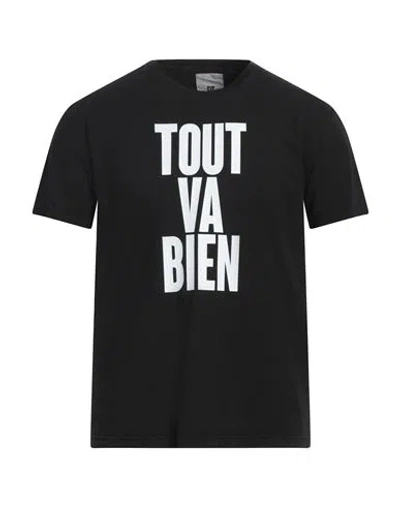 PT TORINO PT TORINO MAN T-SHIRT BLACK SIZE 42 TEXTILE FIBERS