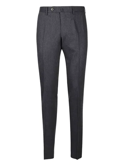PT TORINO METALLIC-FINISH WOOL PANTS