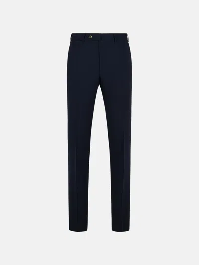 PT TORINO 'SLIM' NAVY VIRGIN WOOL PANTS