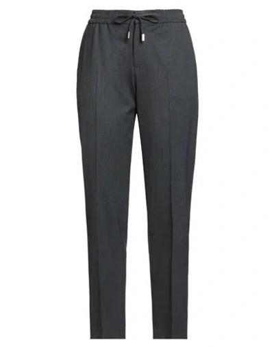 PT TORINO PT TORINO WOMAN PANTS CHARCOAL SIZE 6 POLYESTER, WOOL, ELASTANE