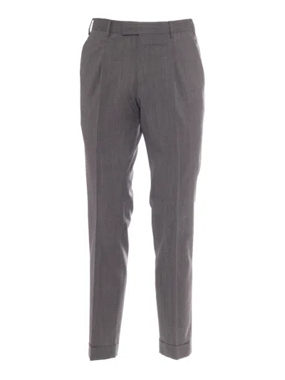 PT01 TROUSERS - MASTER, 1 PLEAT, DIAGONAL POCKETS, FLAP BACK POCKETS,