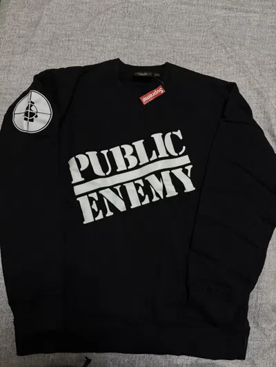 PUBLIC ENEMY X SUPREME UNDERCOVER PUBLIC ENEMY CREWNECK SWEATSHIRT
