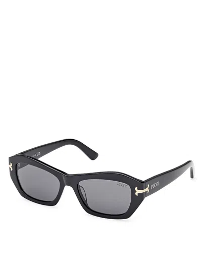 PUCCI GEOMETRIC SUNGLASSES, 54MM