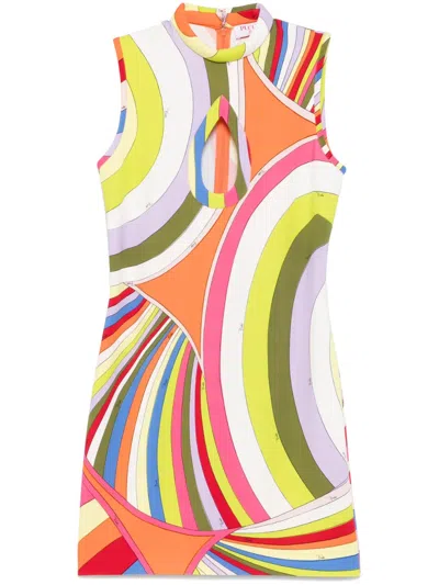PUCCI IRIDE-PRINT MINI DRESS