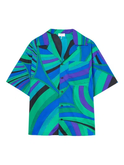 PUCCI IRIDE-PRINT SHORT-SLEEVE SHIRT