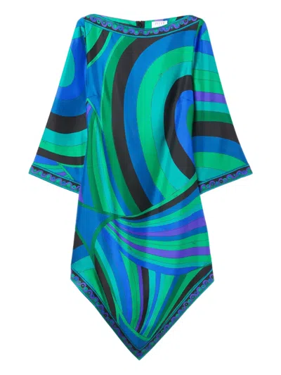 PUCCI IRIDE-PRINT TUNIC DRESS