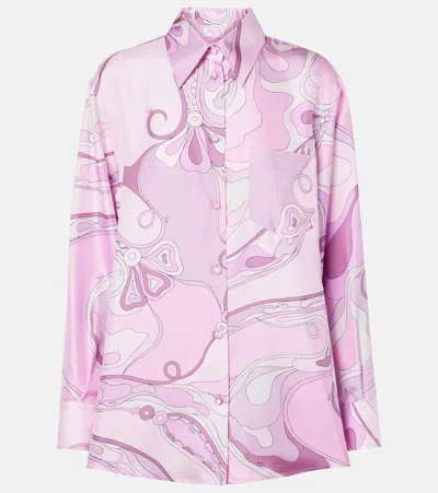 PUCCI ORCHIDEE SILK TWILL SHIRT