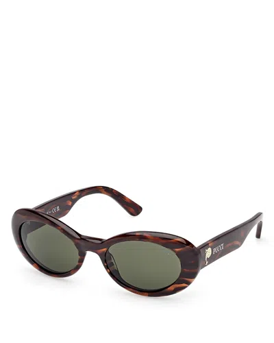 PUCCI OVAL SUNGLASSES, 53MM