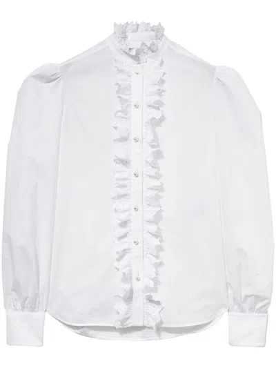 PUCCI RUFFLED COTTON SHIRT