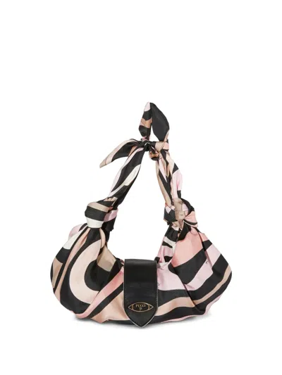PUCCI SILK SHOULDER BAG