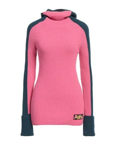 PUCCI PUCCI WOMAN TURTLENECK FUCHSIA SIZE L VIRGIN WOOL